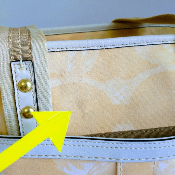 COACH Monogram Yellow Handbag - Picture 13 of 14